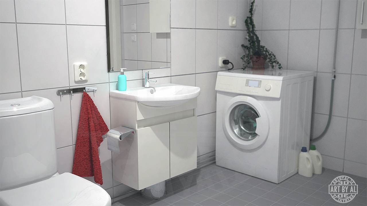 My bathroom made in 3d